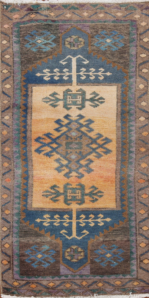 Vintage Anatolian Turkish Wool Rug 2x4