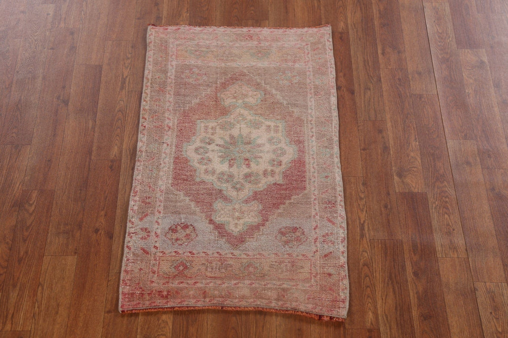 Vegetable Dye Antique Look Oushak Oriental Wool Rug 2x3