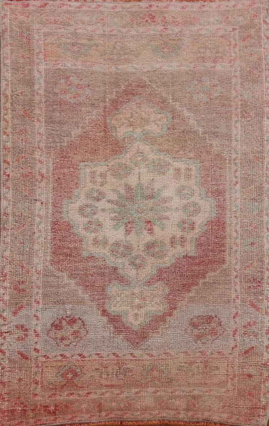 Vegetable Dye Antique Look Oushak Oriental Wool Rug 2x3