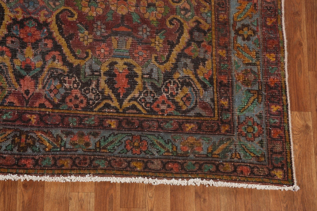 Antique Handmade Wool Bakhtiari Persian Area Rug 6x12