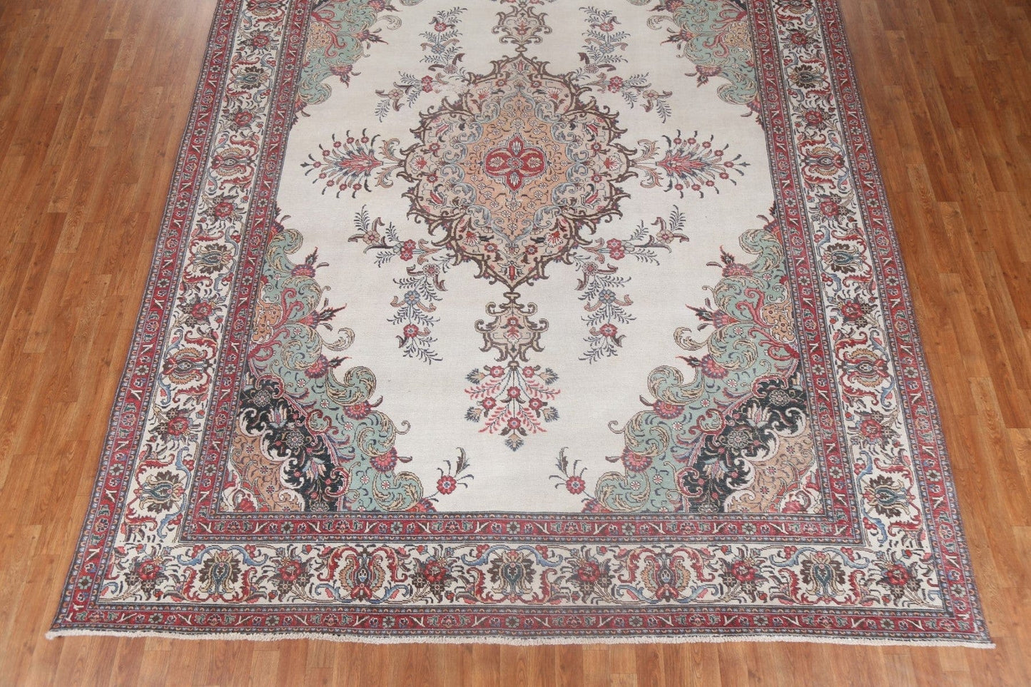 Vintage Wool Tabriz Persian Area Rug 10x13