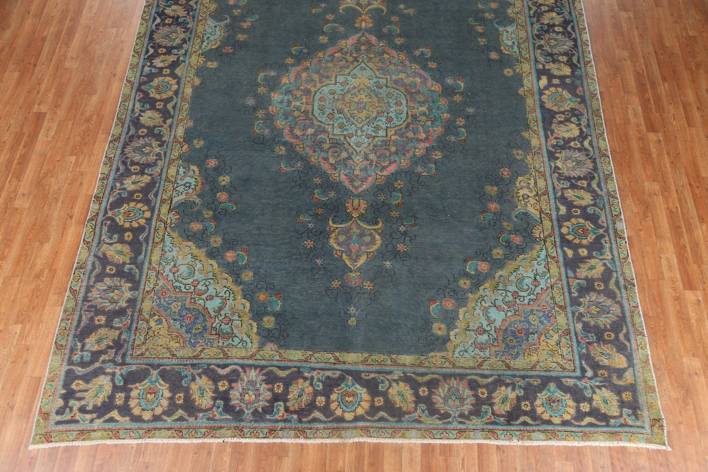 Vintage Tabriz Persian Area Rug 9x13