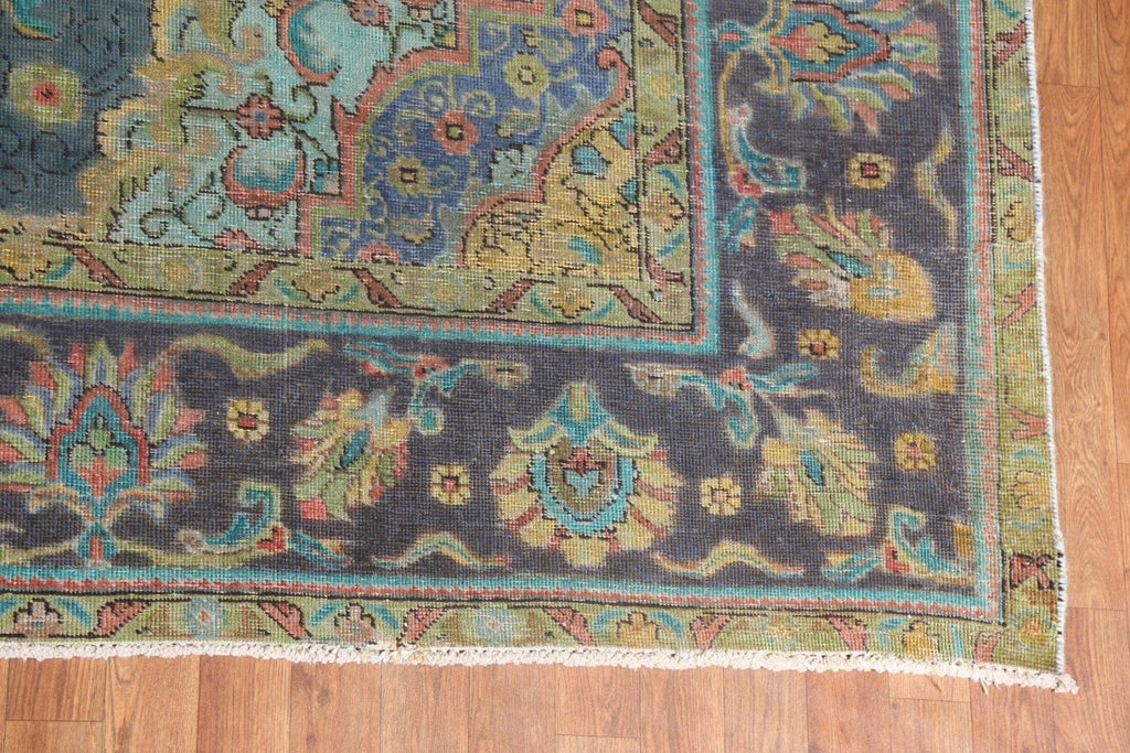 Vintage Tabriz Persian Area Rug 9x13