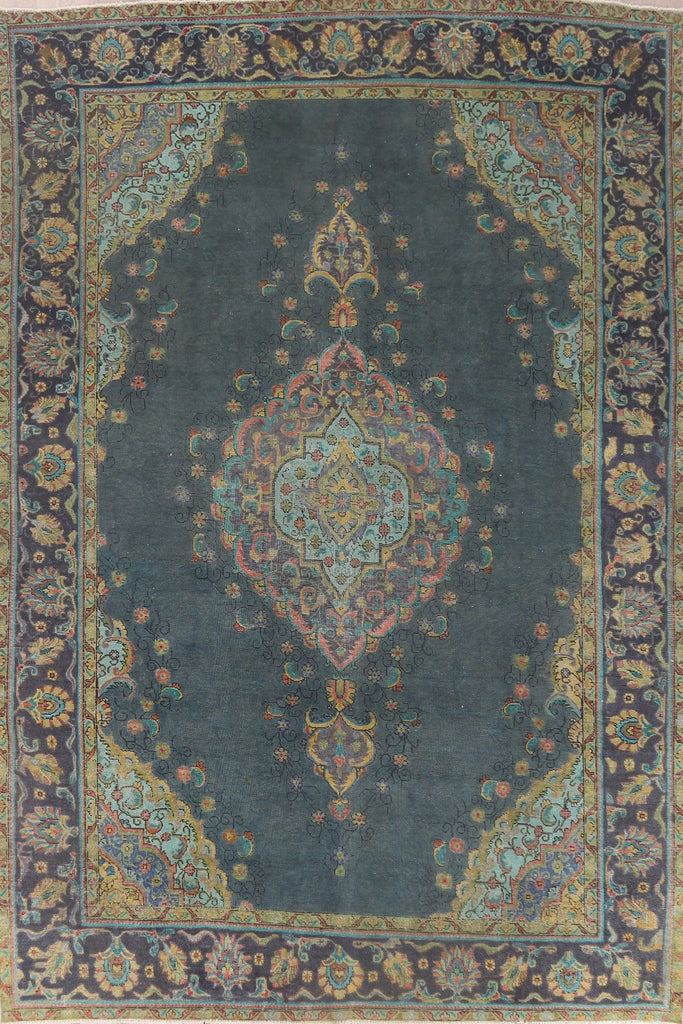 Vintage Tabriz Persian Area Rug 9x13