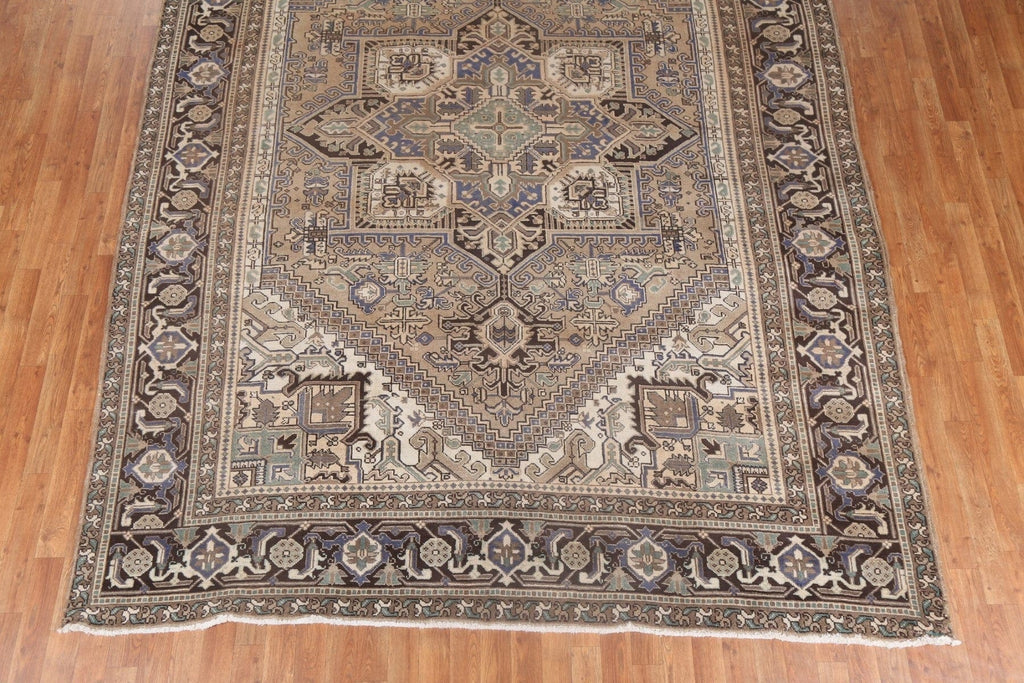 Vegetable Dye Handmade Heriz Persian Area Rug 8x11