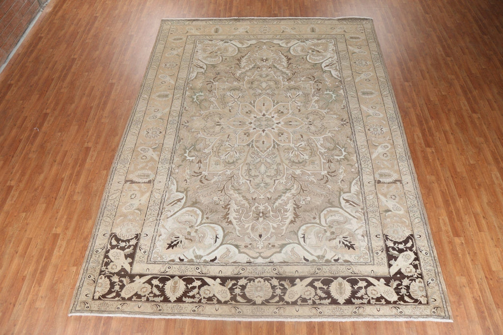 Vegetable Dye Wool Heriz Persian Area Rug 10x13