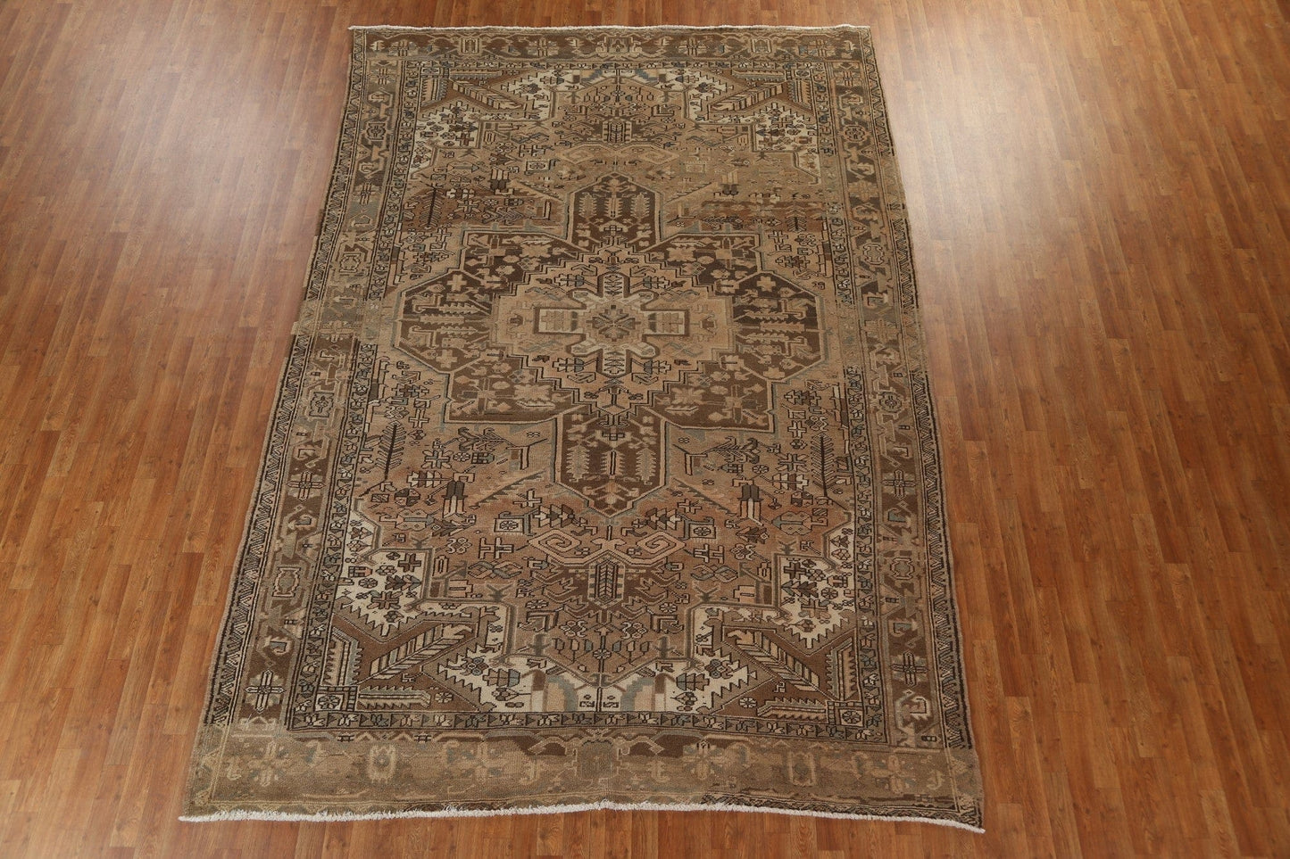 Vintage Wool Heriz Persian Area Rug 8x12