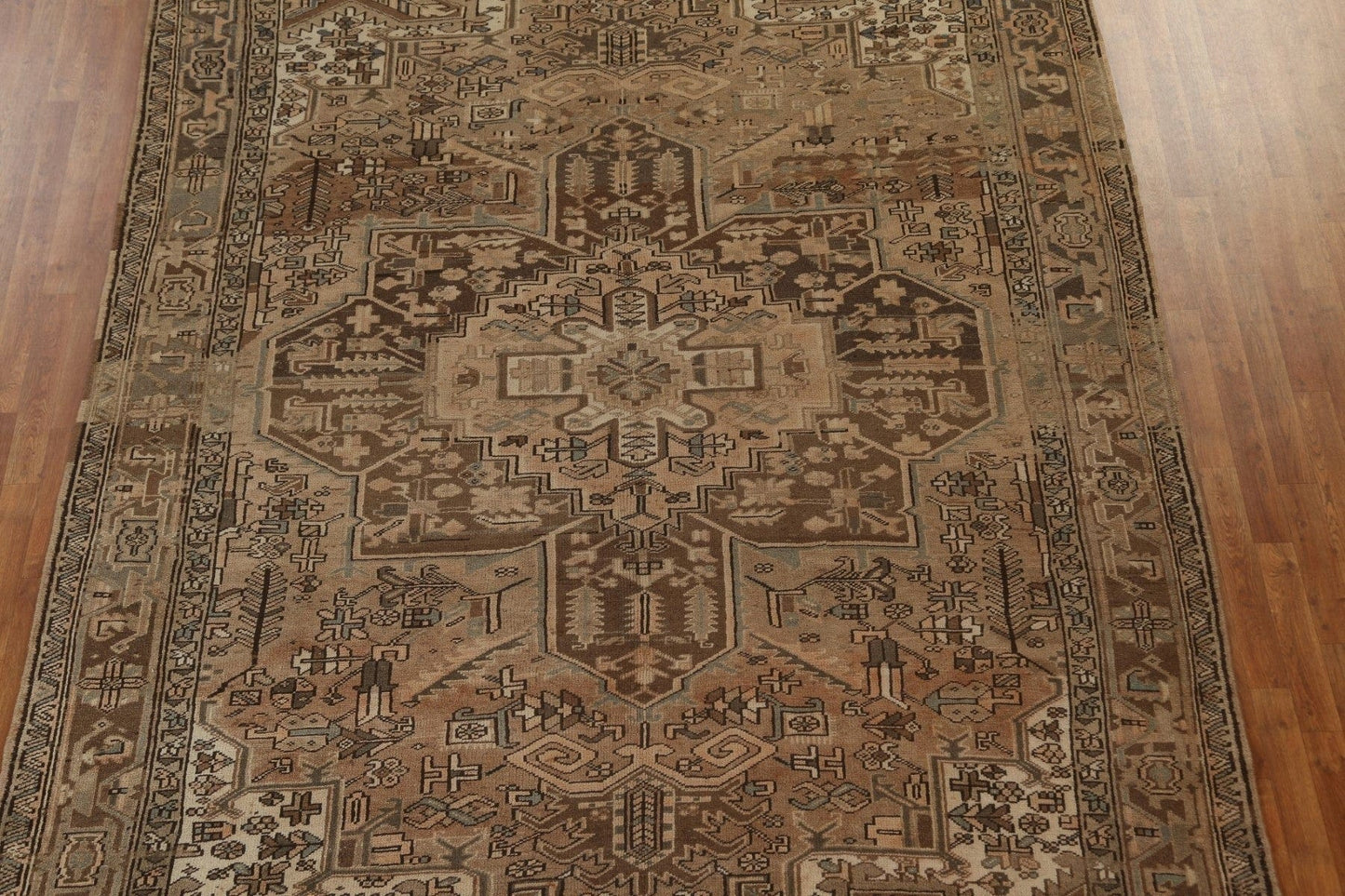 Vintage Wool Heriz Persian Area Rug 8x12