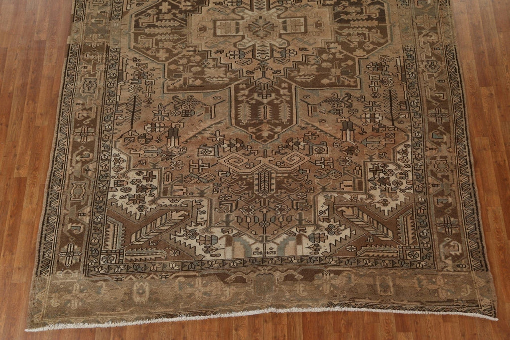 Vintage Wool Heriz Persian Area Rug 8x12