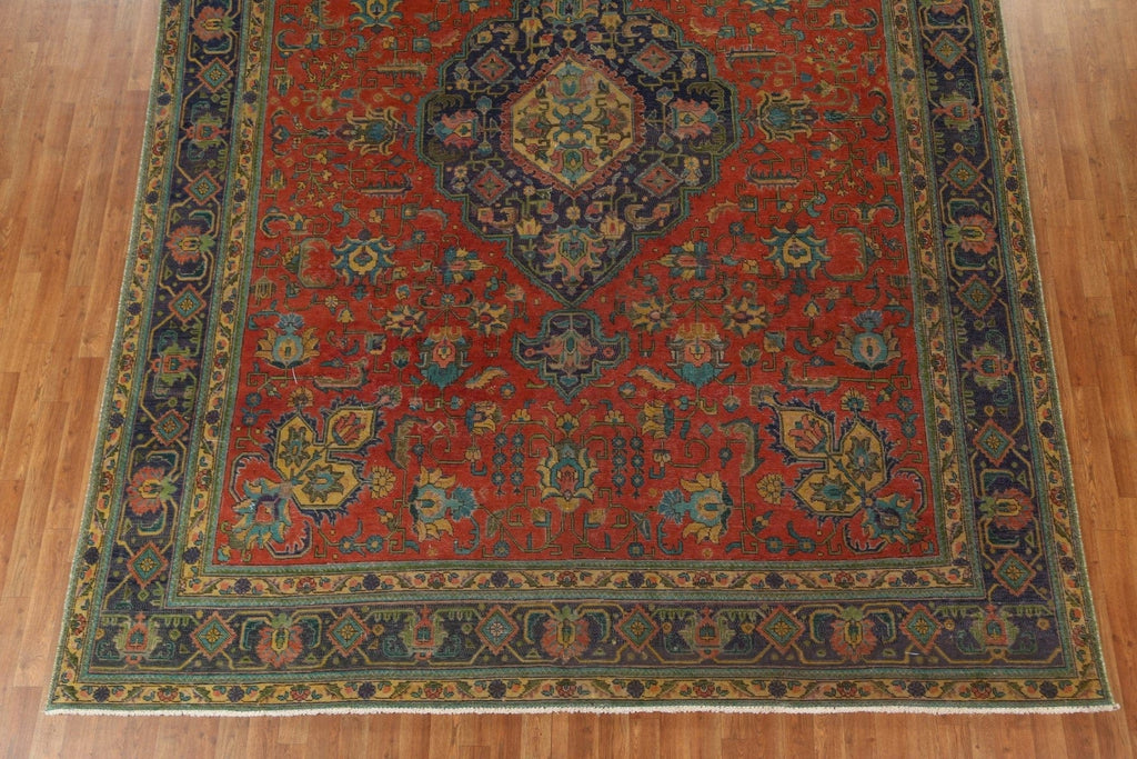 Over-Dyed Handmade Tabriz Persian Area Rug 10x13