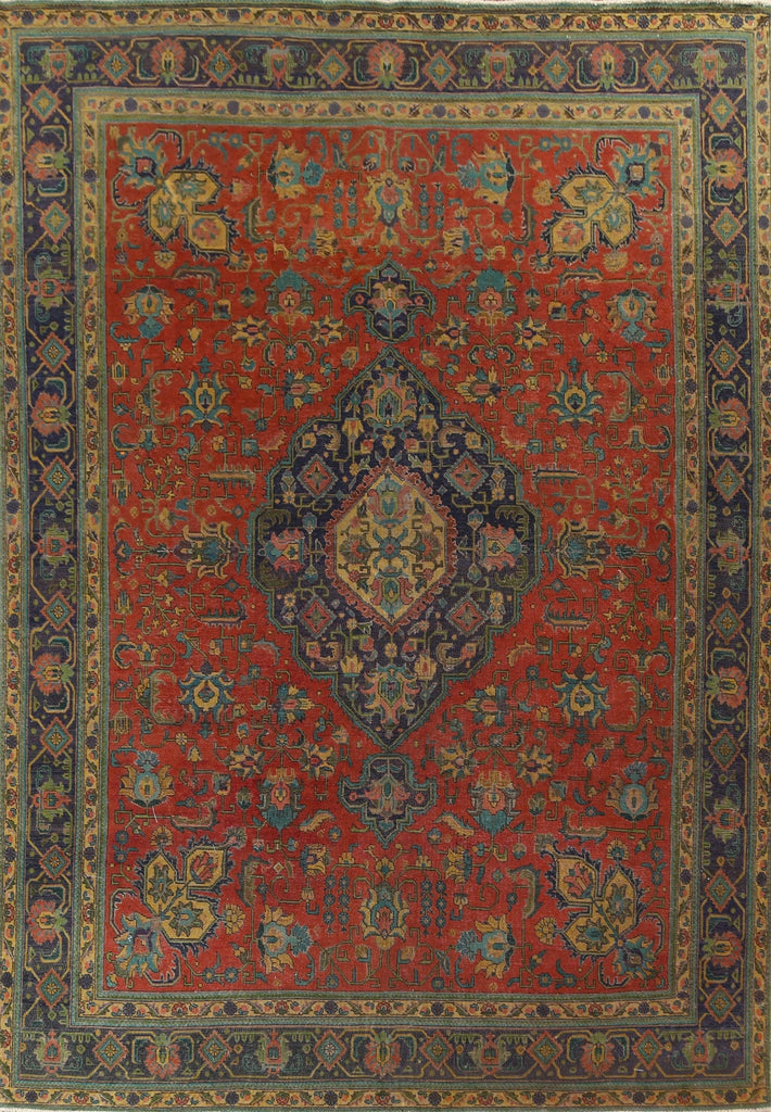 Over-Dyed Handmade Tabriz Persian Area Rug 10x13