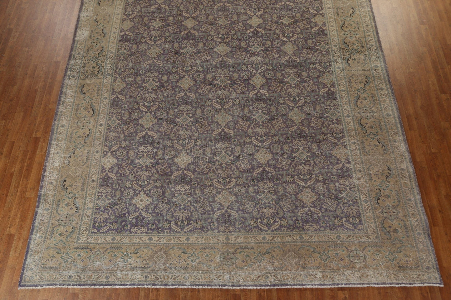 Antique Vegetable Dye Tabriz Large Persian Rug 12x16