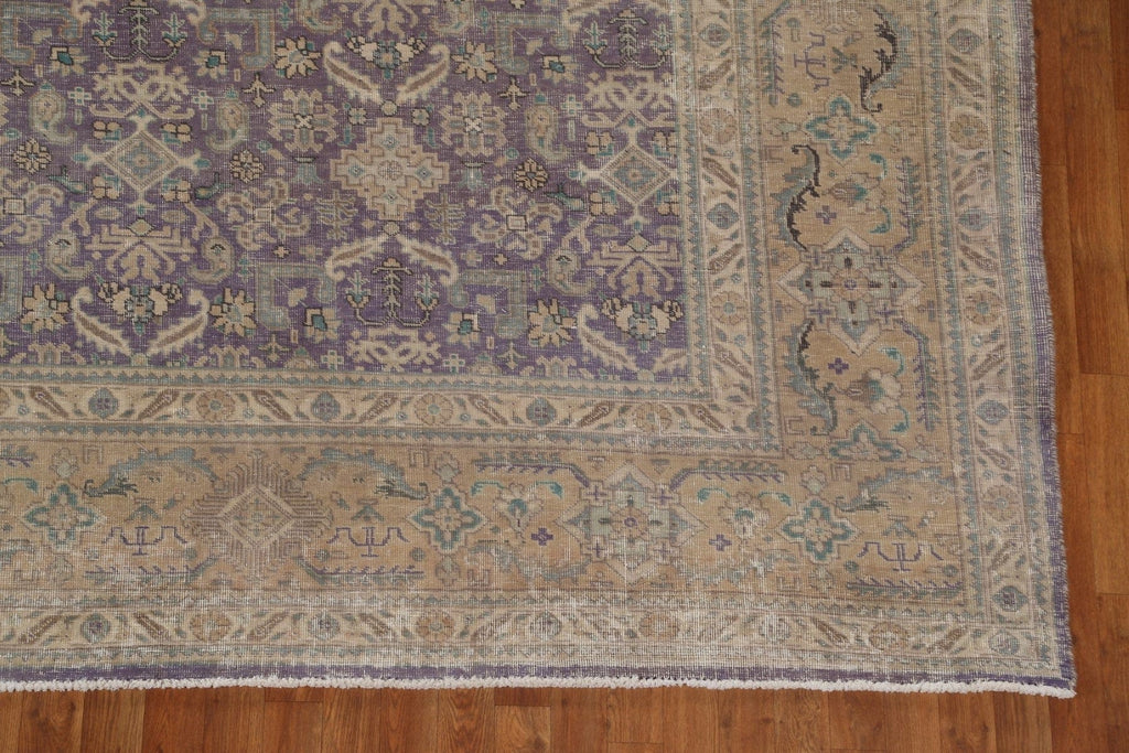 Antique Vegetable Dye Tabriz Large Persian Rug 12x16