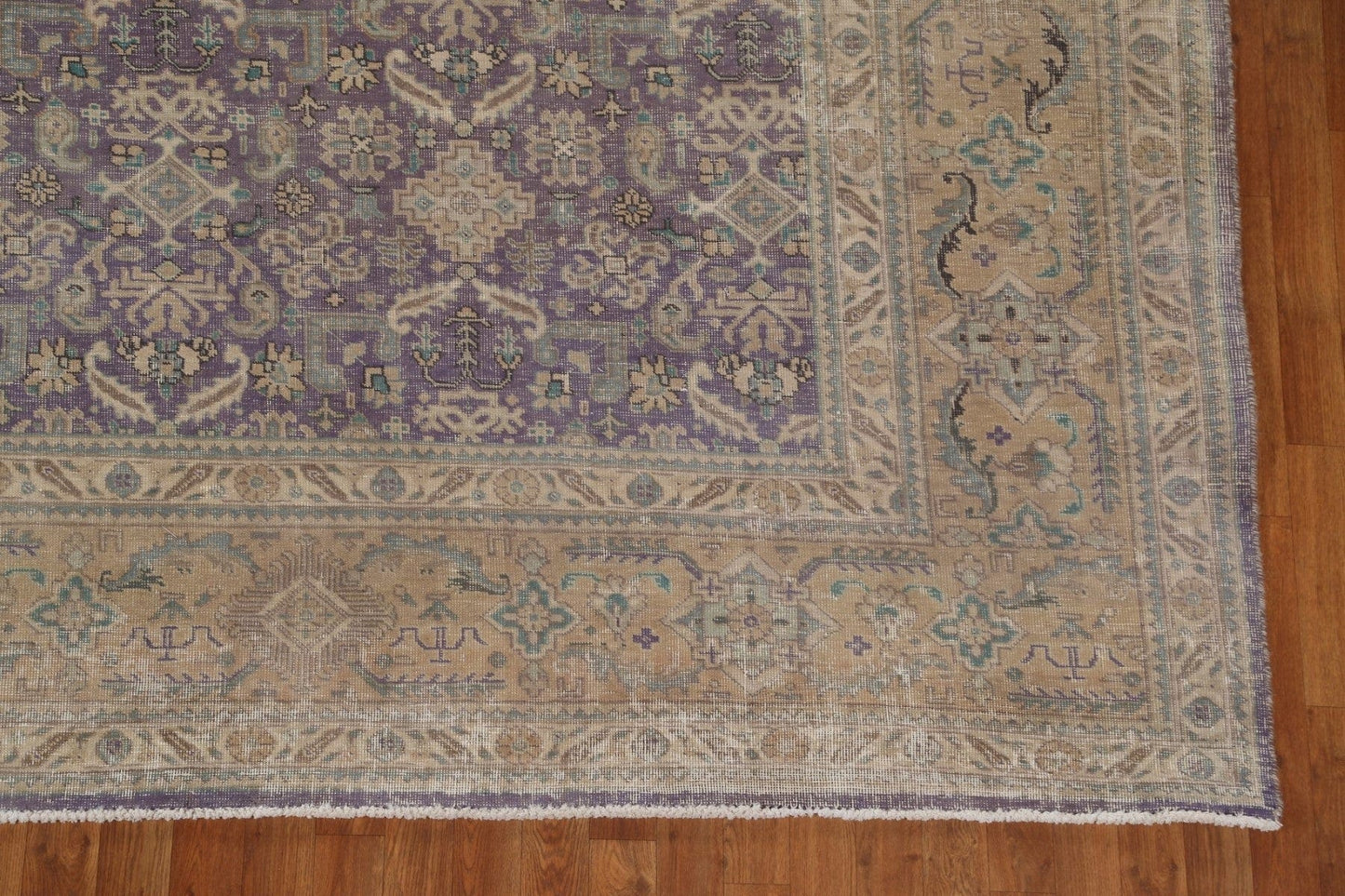 Antique Vegetable Dye Tabriz Large Persian Rug 12x16