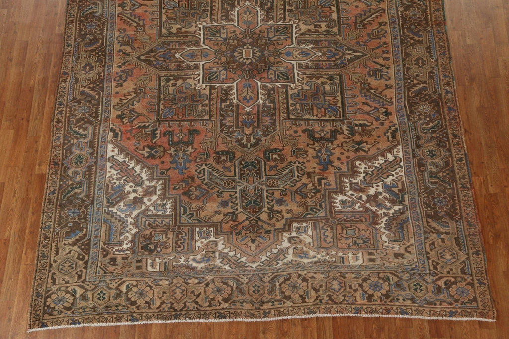 Handmade Wool Heriz Persian Area Rug 8x11