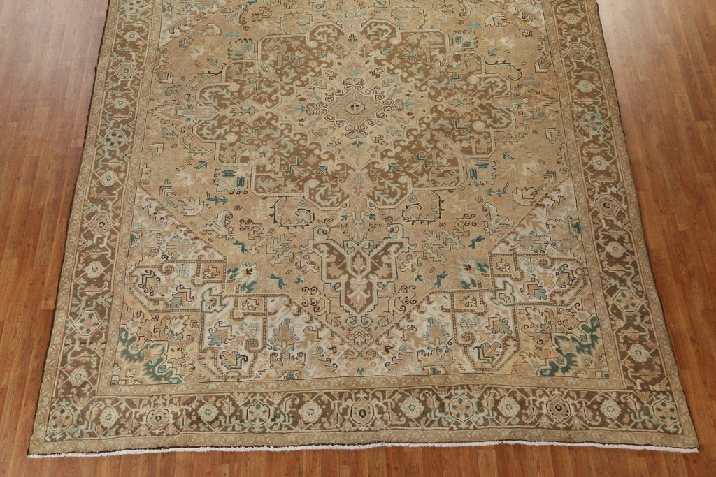 Vegetable Dye Wool Heriz Persian Rug 10x13