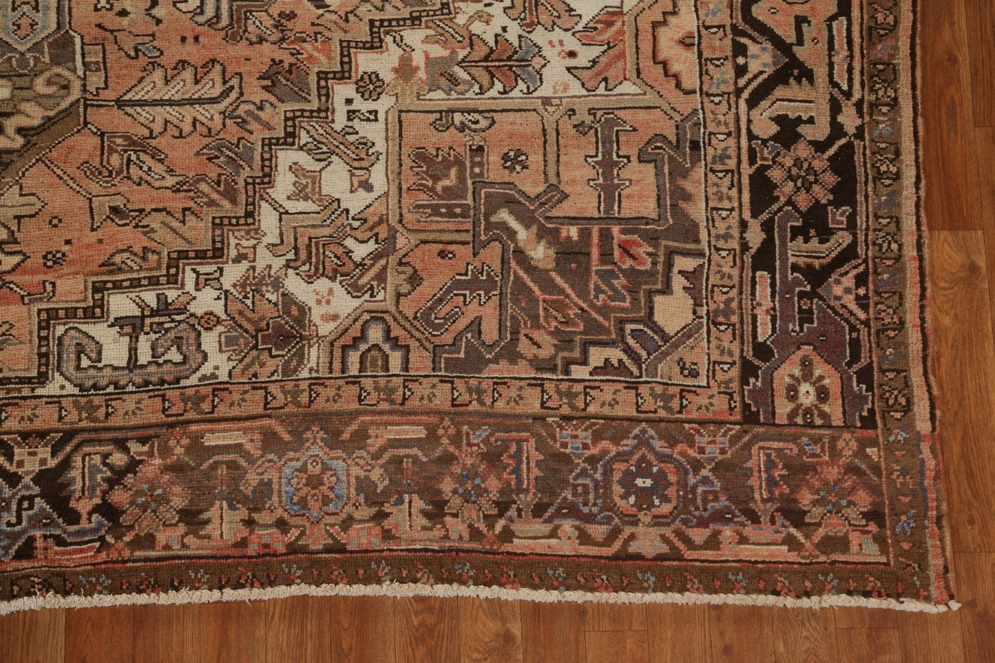 Hand-Knotted Vintage Heriz Persian Area Rug 8x11