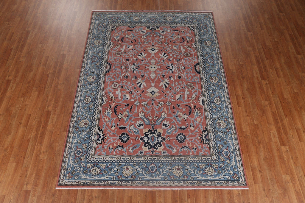 Handmade Wool Sultanabad Ziegler Turkish Rug 7x10