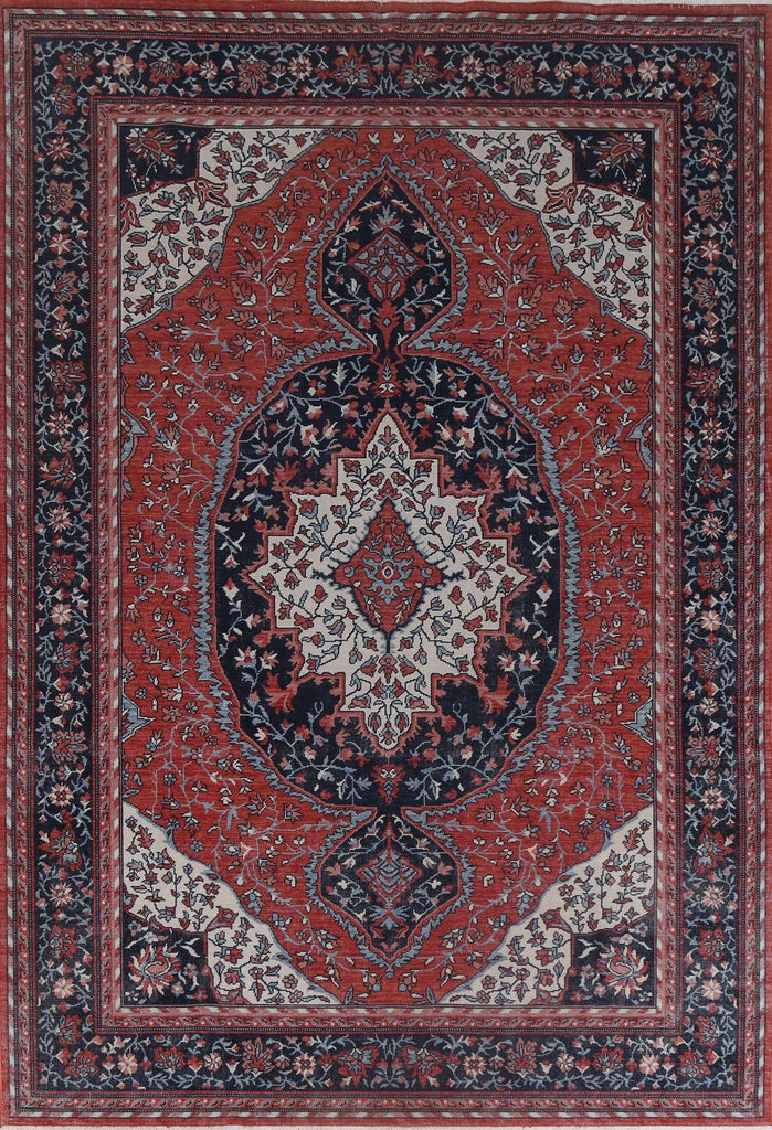 Floral Sarouk Farahan Handmade Turkish Rug 7x10