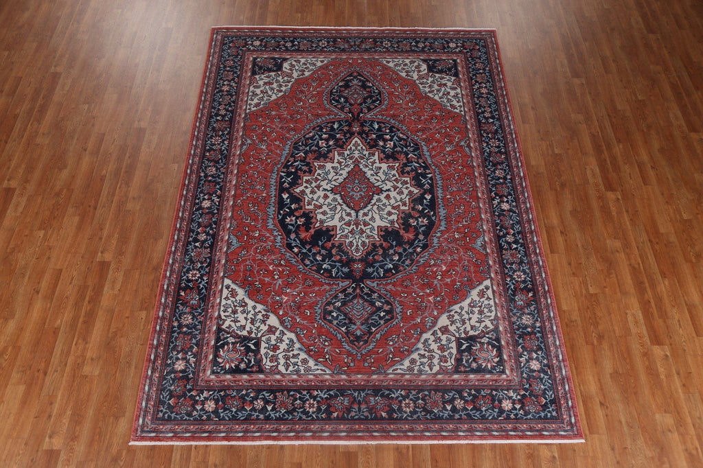 Floral Sarouk Farahan Handmade Turkish Rug 7x10