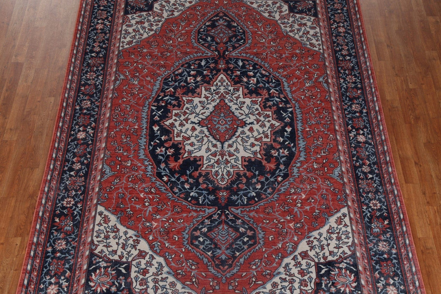 Floral Sarouk Farahan Handmade Turkish Rug 7x10