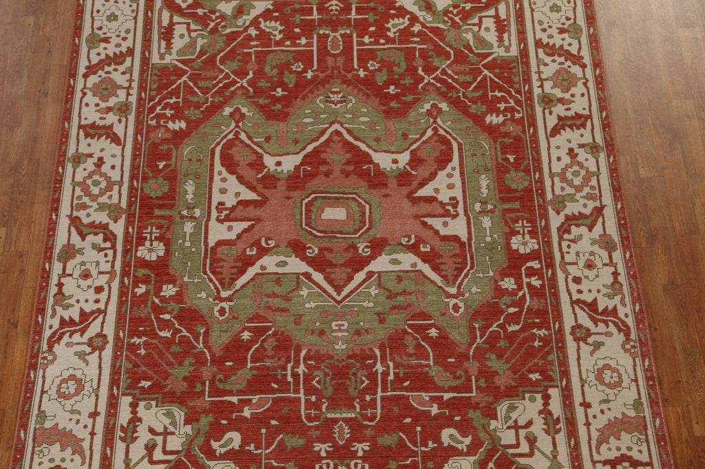 Handmade Wool Heriz Serapi Turkish Rug 7x10