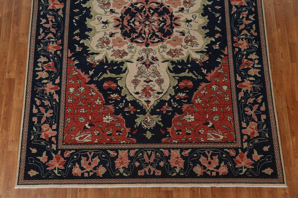 Floral Handmade Sarouk Farahan Turkish Rug 7x10