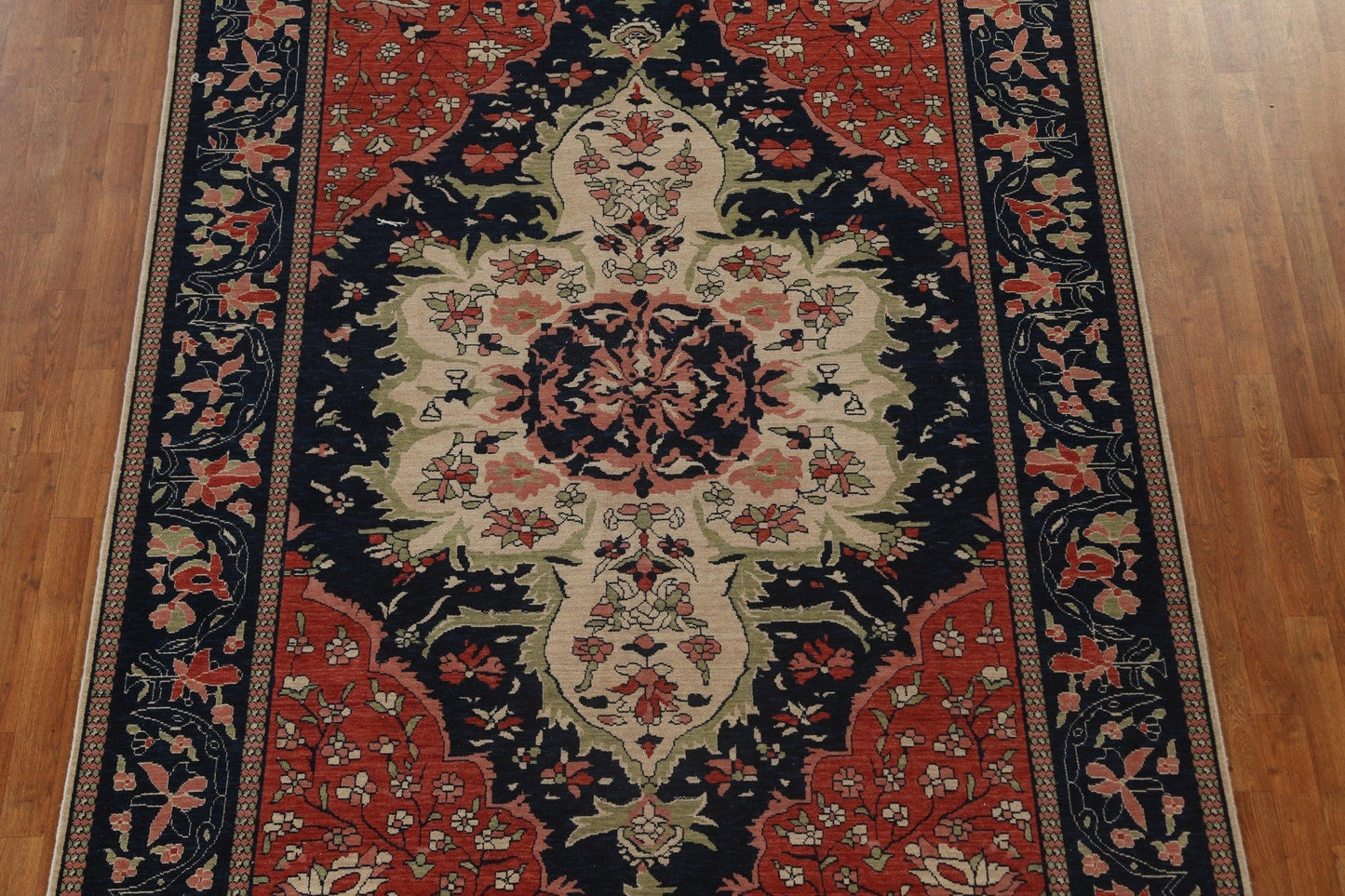 Handmade Wool Sarouk Farahan Turkish Rug 7x10