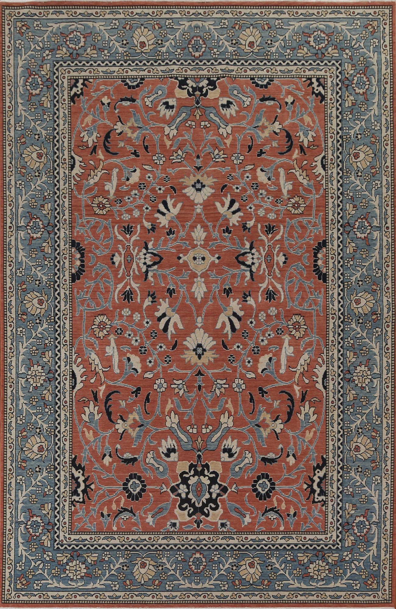 Handmade Wool Sultanabad Ziegler Turkish Rug 7x10