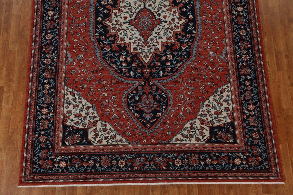 Handmade Wool Sarouk Farahan Turkish Rug 7x10