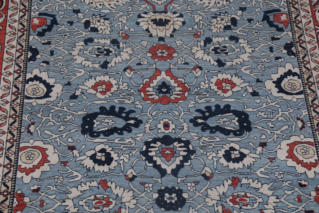 Blue Handmade Sultanabad Ziegler Turkish Wool Rug 7x10