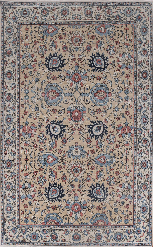 Handmade Wool Sultanabad Ziegler Turkish Rug 7x10