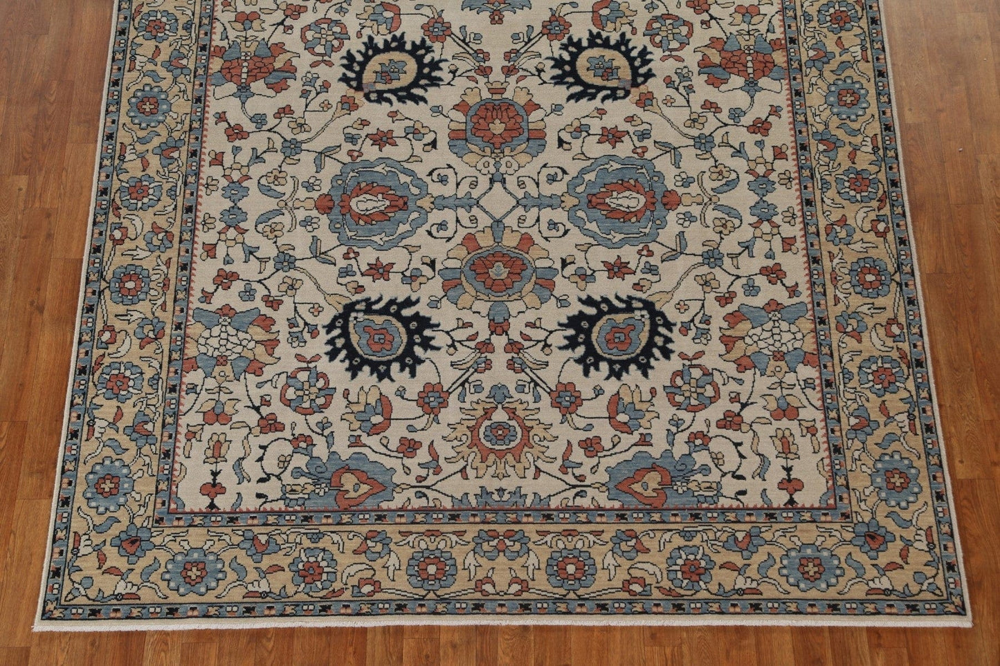 Floral Wool Sultanabad Ziegler Turkish Rug 7x10