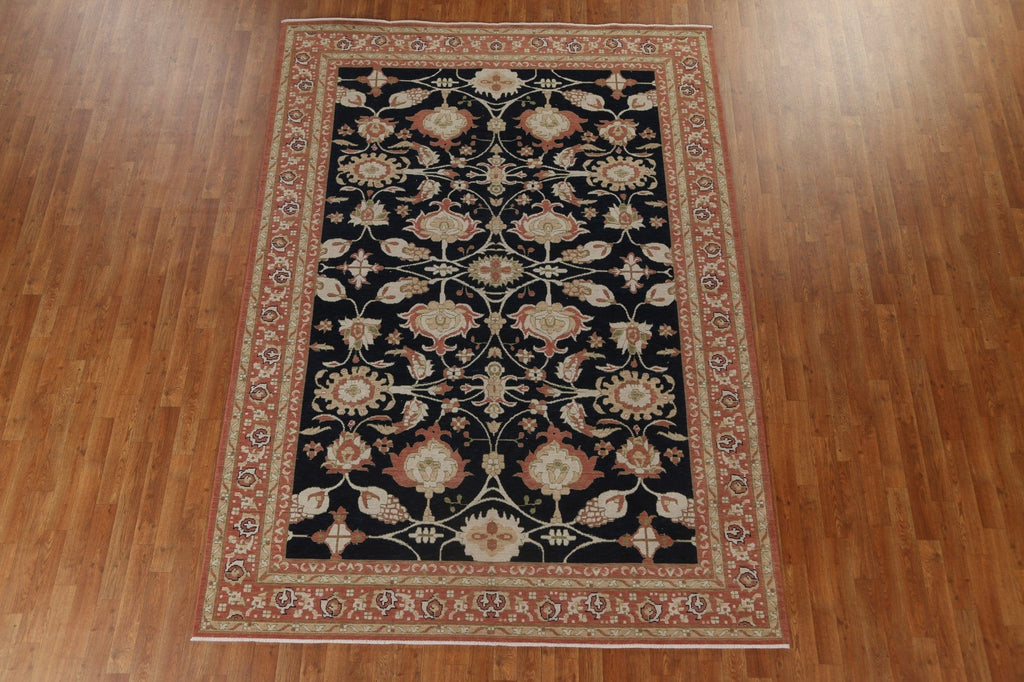 Floral Wool Sultanabad Ziegler Turkish Rug 7x10