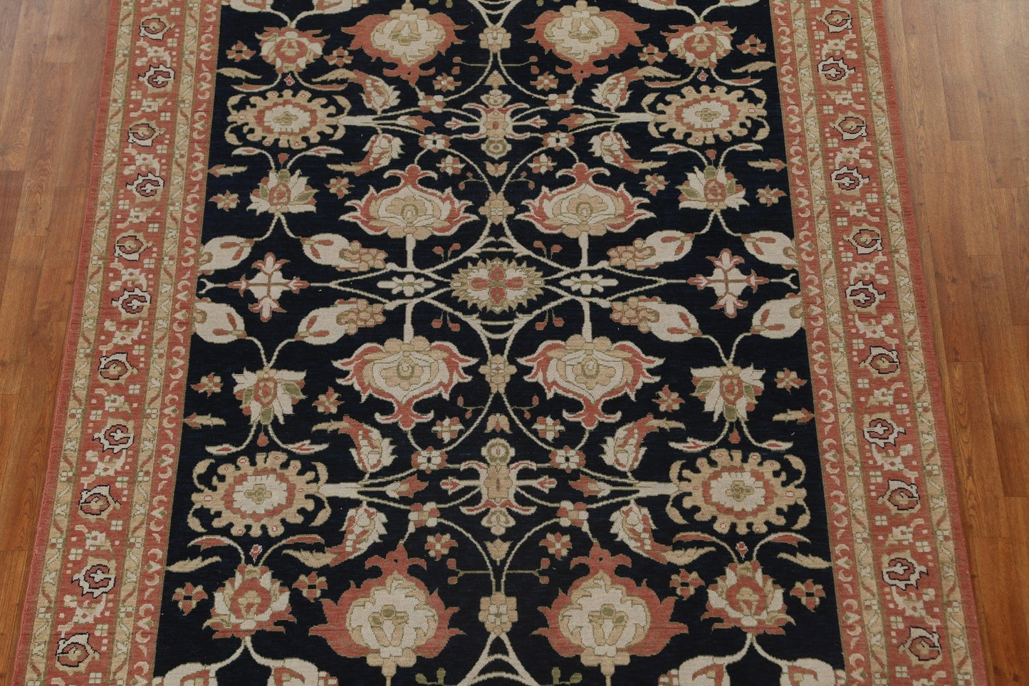 Floral Wool Sultanabad Ziegler Turkish Rug 7x10