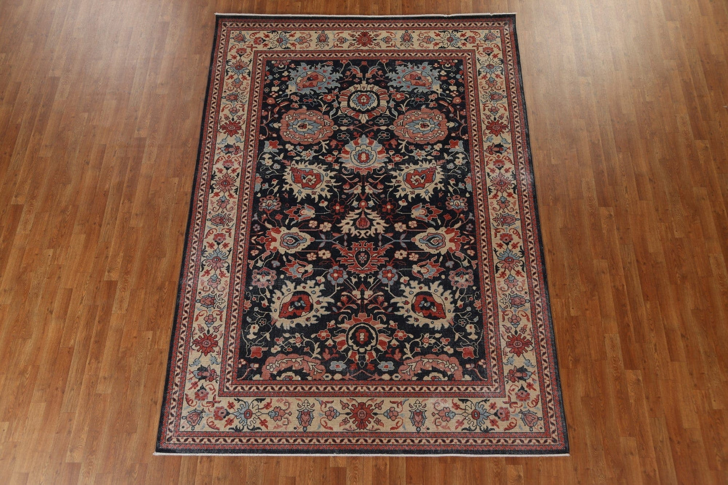 Handmade Floral Sultanabad Ziegler Turkish Wool Rug 7x10