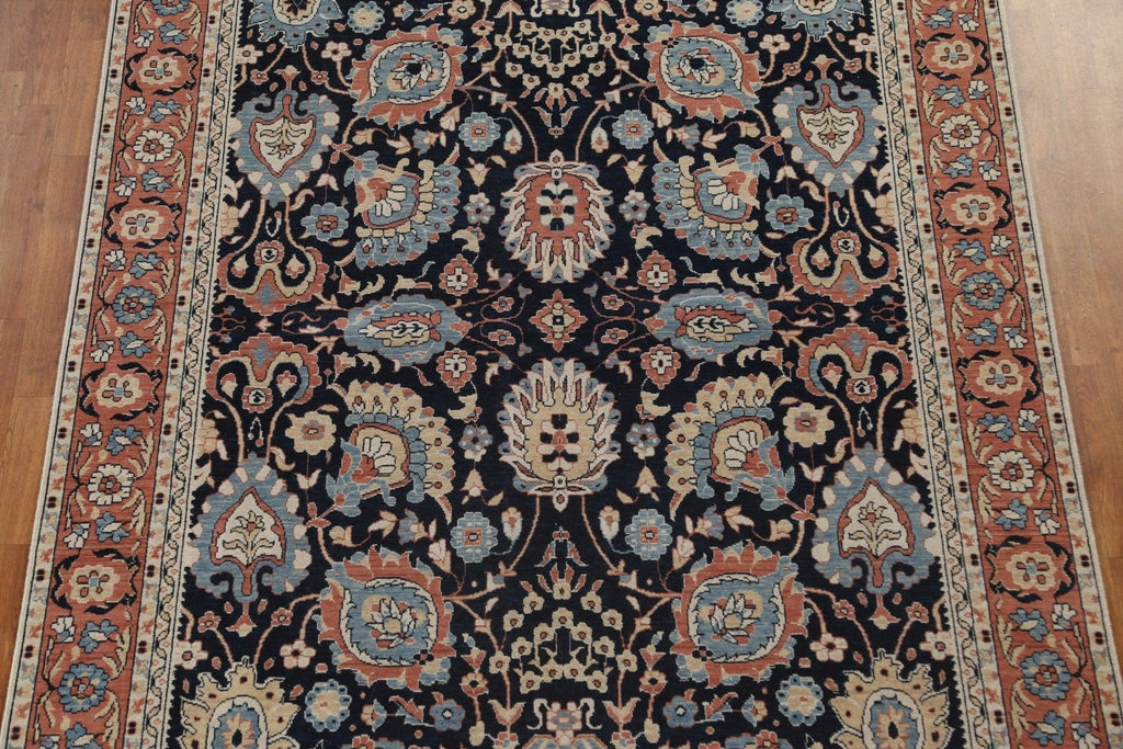 Hand-Knotted Floral Sultanabad Ziegler Turkish Wool Rug 7x10