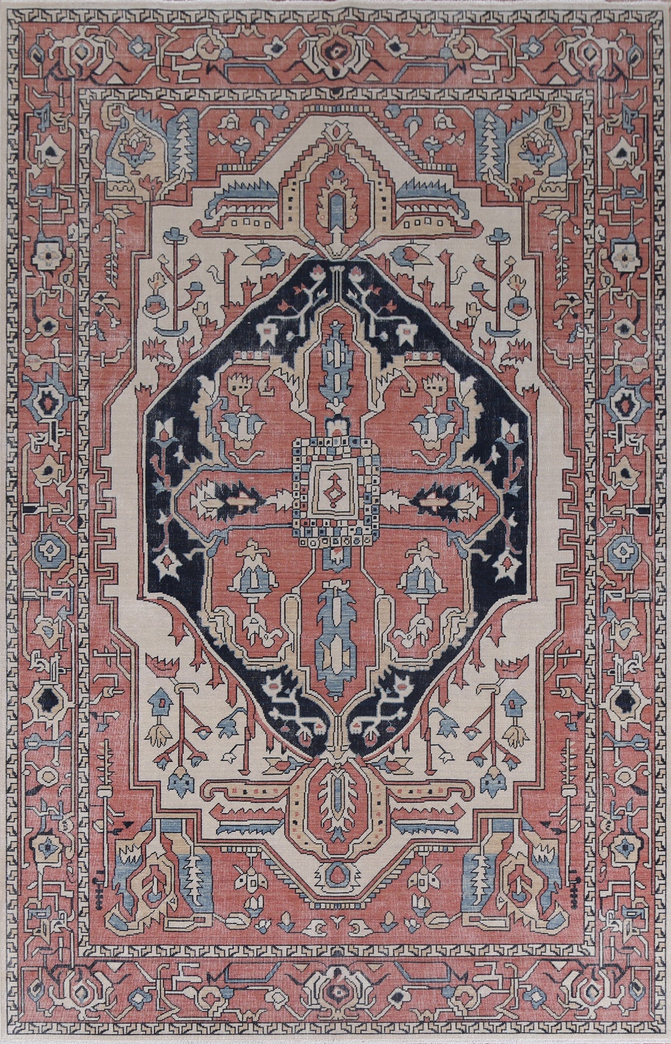 Wool Heriz Serapi Turkish Rug 7x10