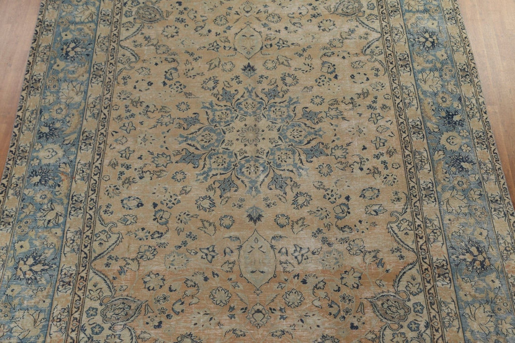 Antique Floral Tabriz Large Persian Rug 10x16