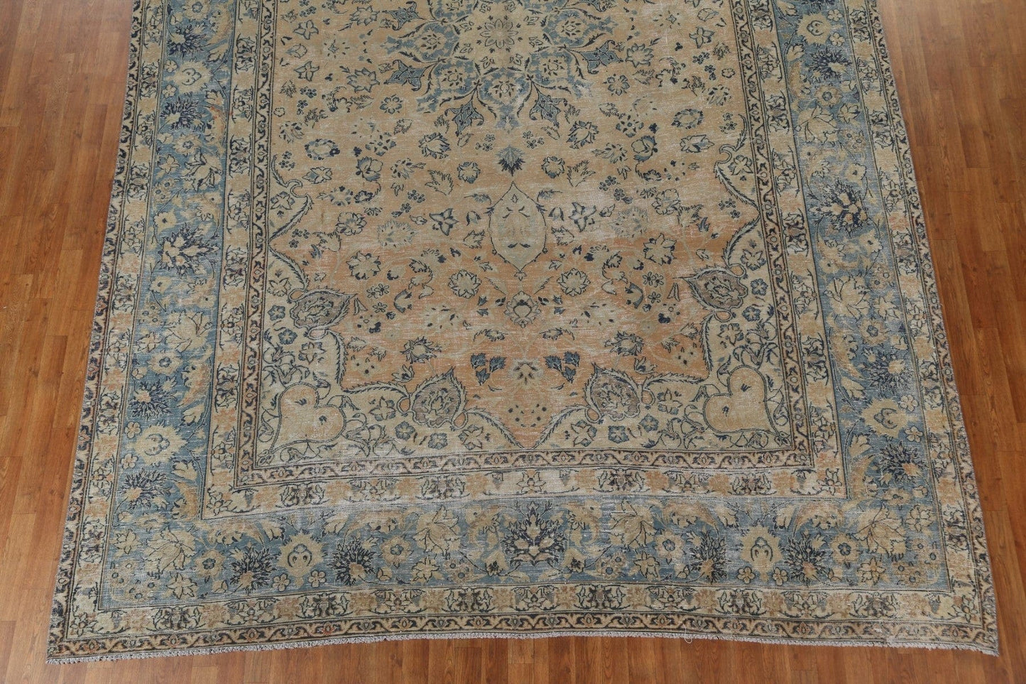 Antique Floral Tabriz Large Persian Rug 10x16