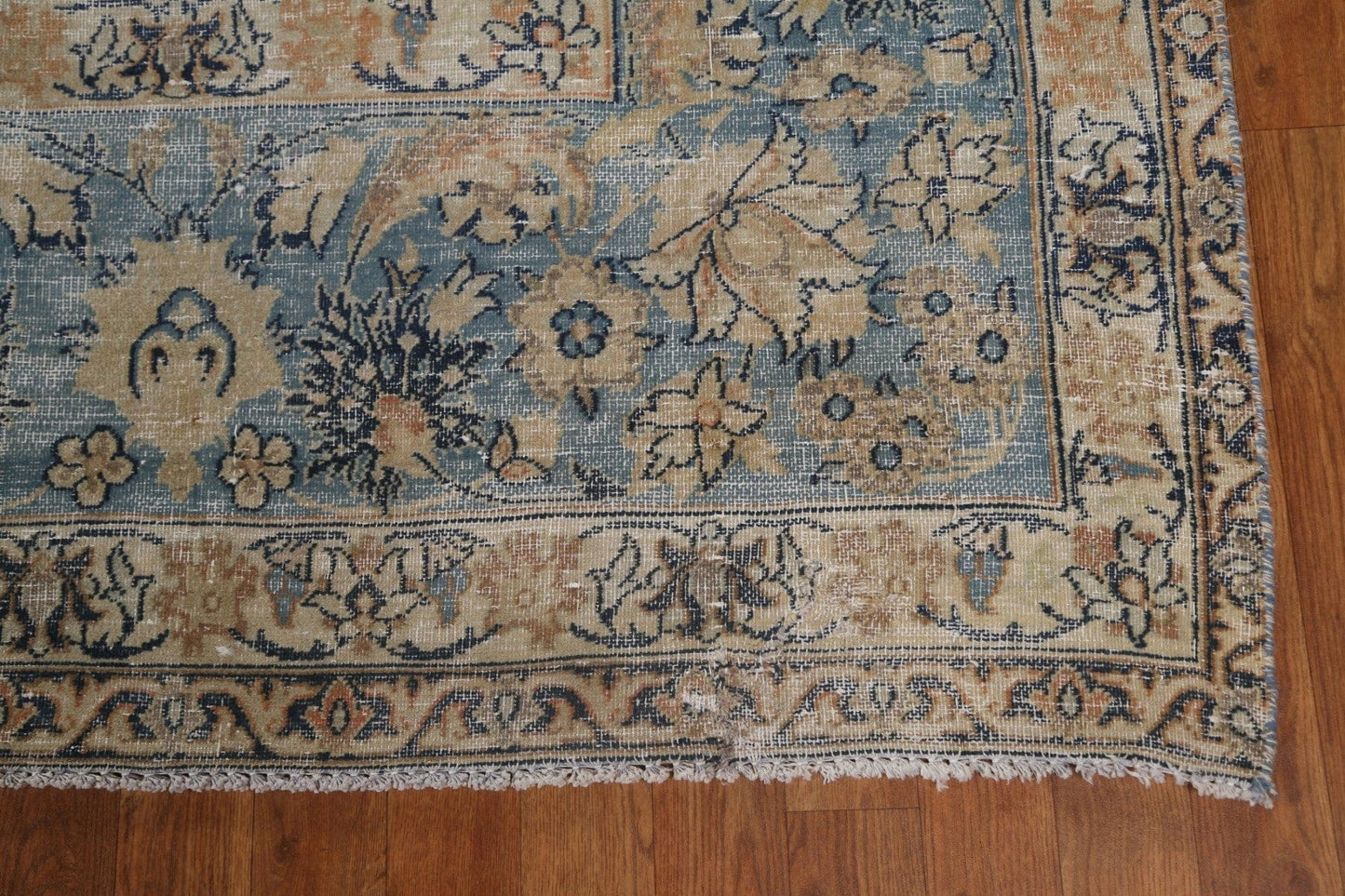 Antique Floral Tabriz Large Persian Rug 10x16