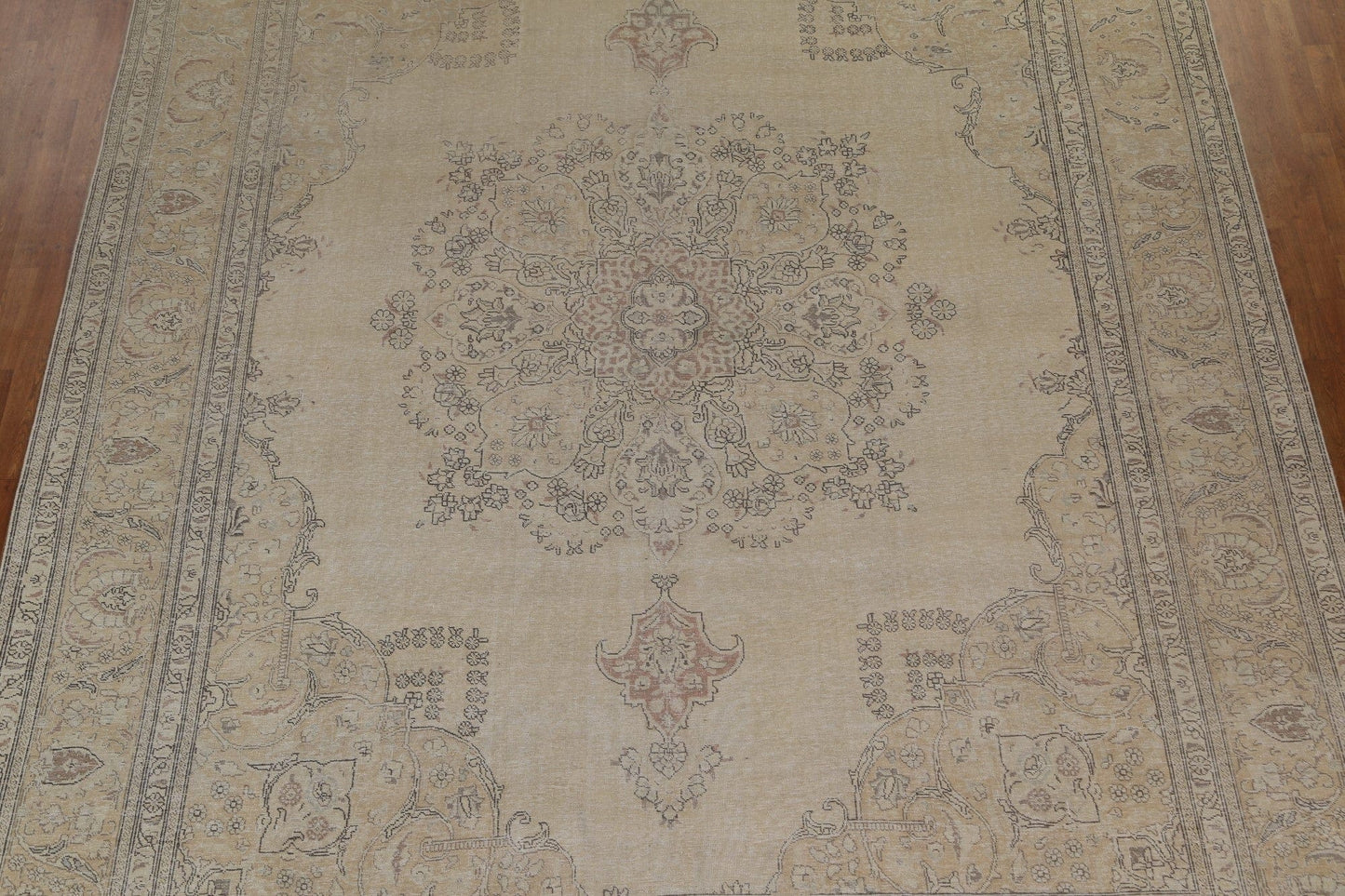 Vintage Wool Handmade Tabriz Large Persian Rug 11x15