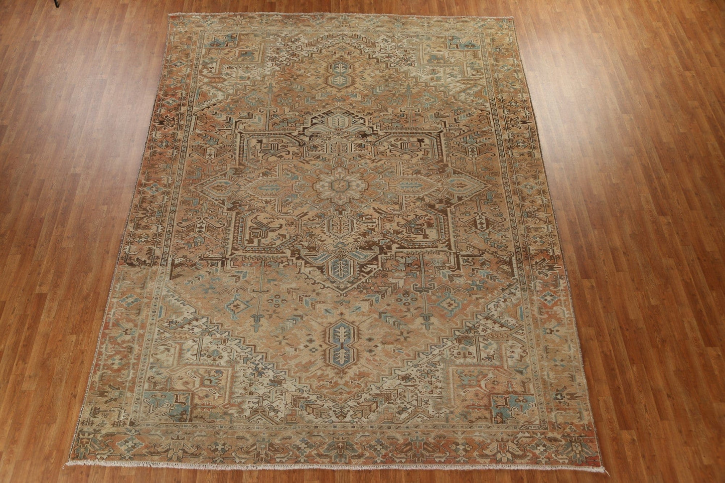 Antique Vegetable Dye Heriz Serapi Persian Rug 10x13