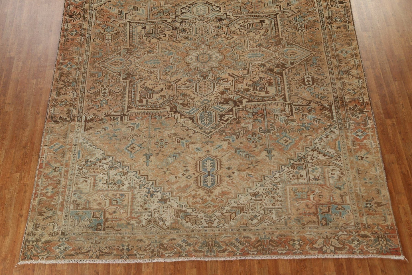 Antique Vegetable Dye Heriz Serapi Persian Rug 10x13