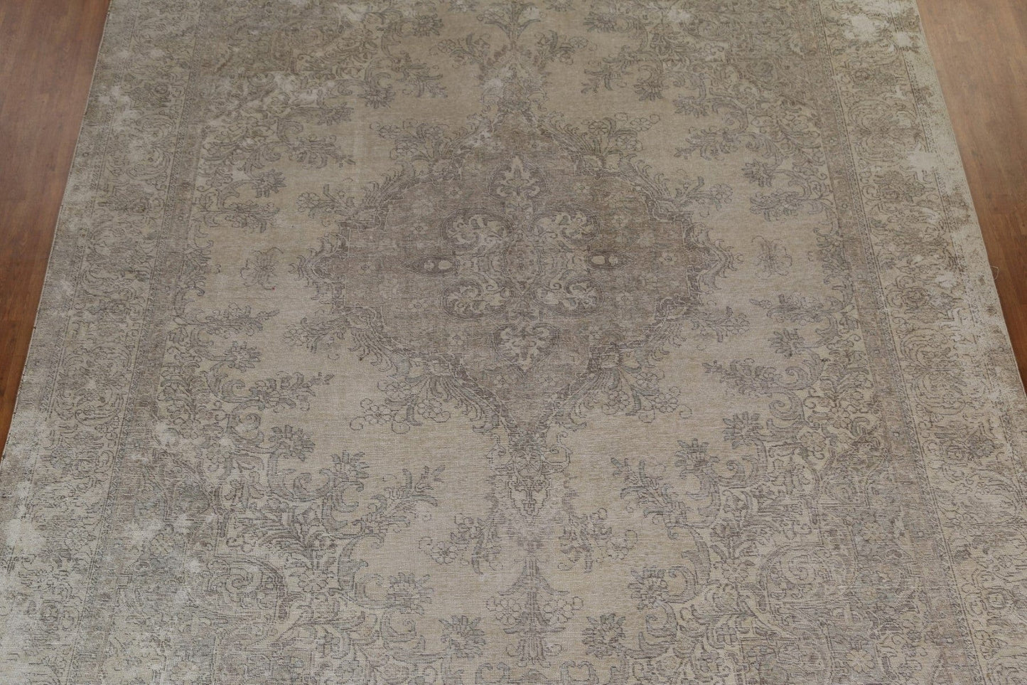 Vintage Muted Large Tabriz Large Persian Rug 11x14