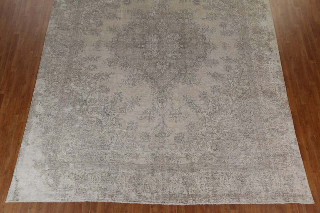 Vintage Muted Large Tabriz Large Persian Rug 11x14