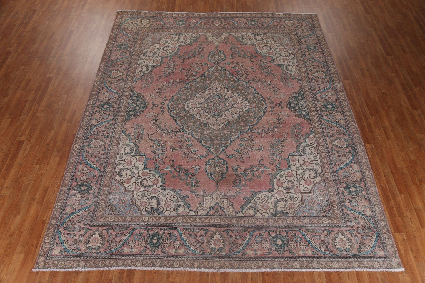 Handmade Vintage Tabriz Persian Rug 10x12