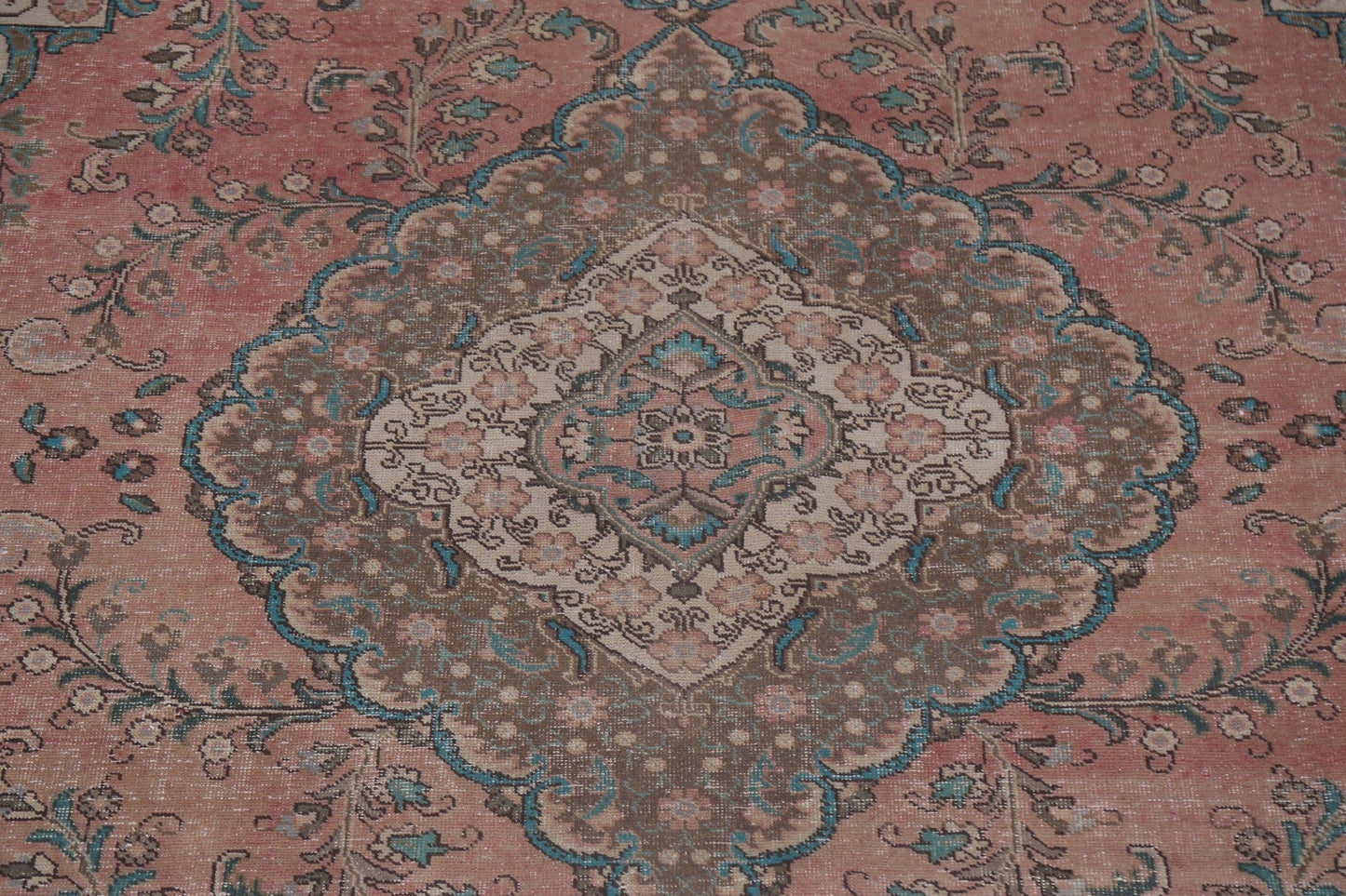 Handmade Vintage Tabriz Persian Rug 10x12