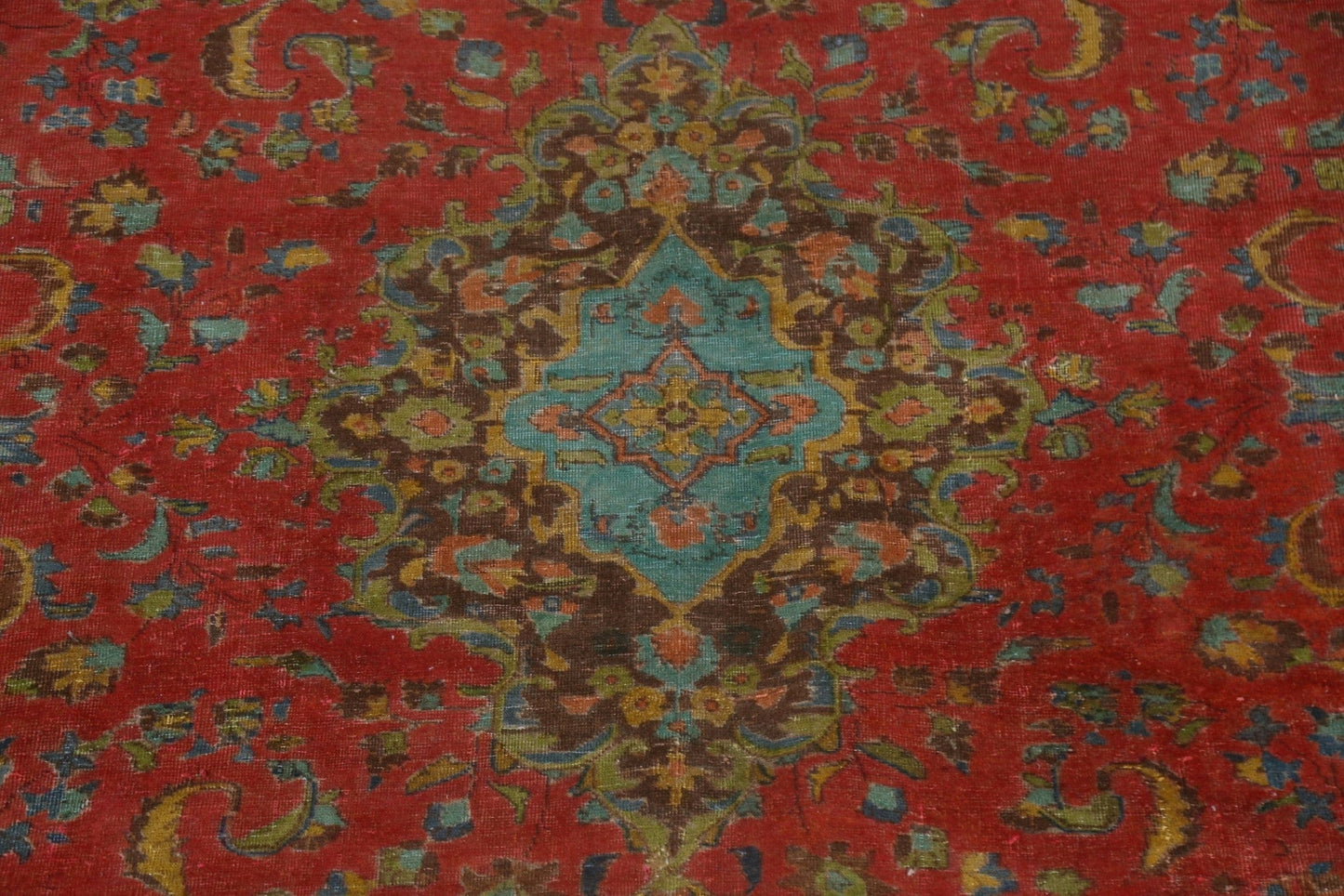 Handmade Over-Dyed Tabriz Persian Rug 9x12