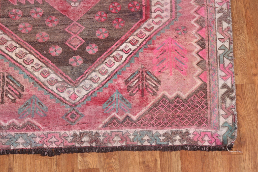 Vintage Wool Hand-Knotted Shiraz Persian Rug 5x9